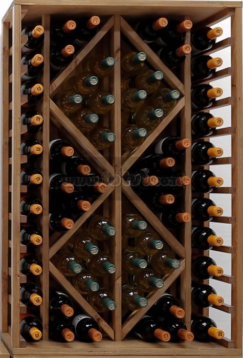 Botellero vino 40 botellas en madera → Botellero Godello EX2034